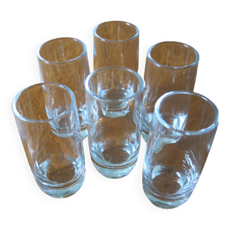 6 verres à digestif de chez Arcoroc modèle " Vigne"