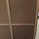 Vintage oak wardrobe with mirror with two sliding doors, France 1960s