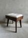 Wooden stool and Skai, around 1960, Scandinavian