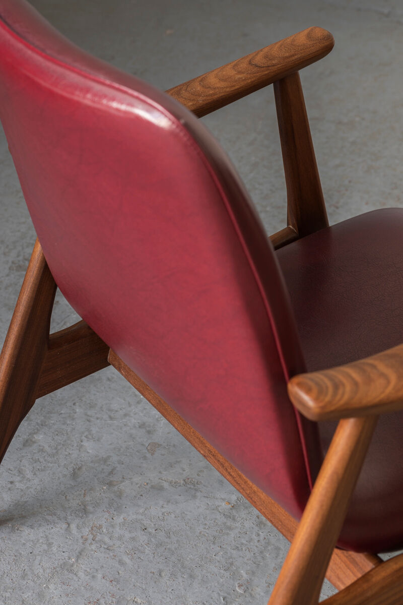 Set easy chairs by louis van teeffelen for wébé, dutch design, 1960s