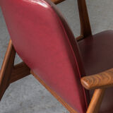 Set easy chairs by louis van teeffelen for wébé, dutch design, 1960s