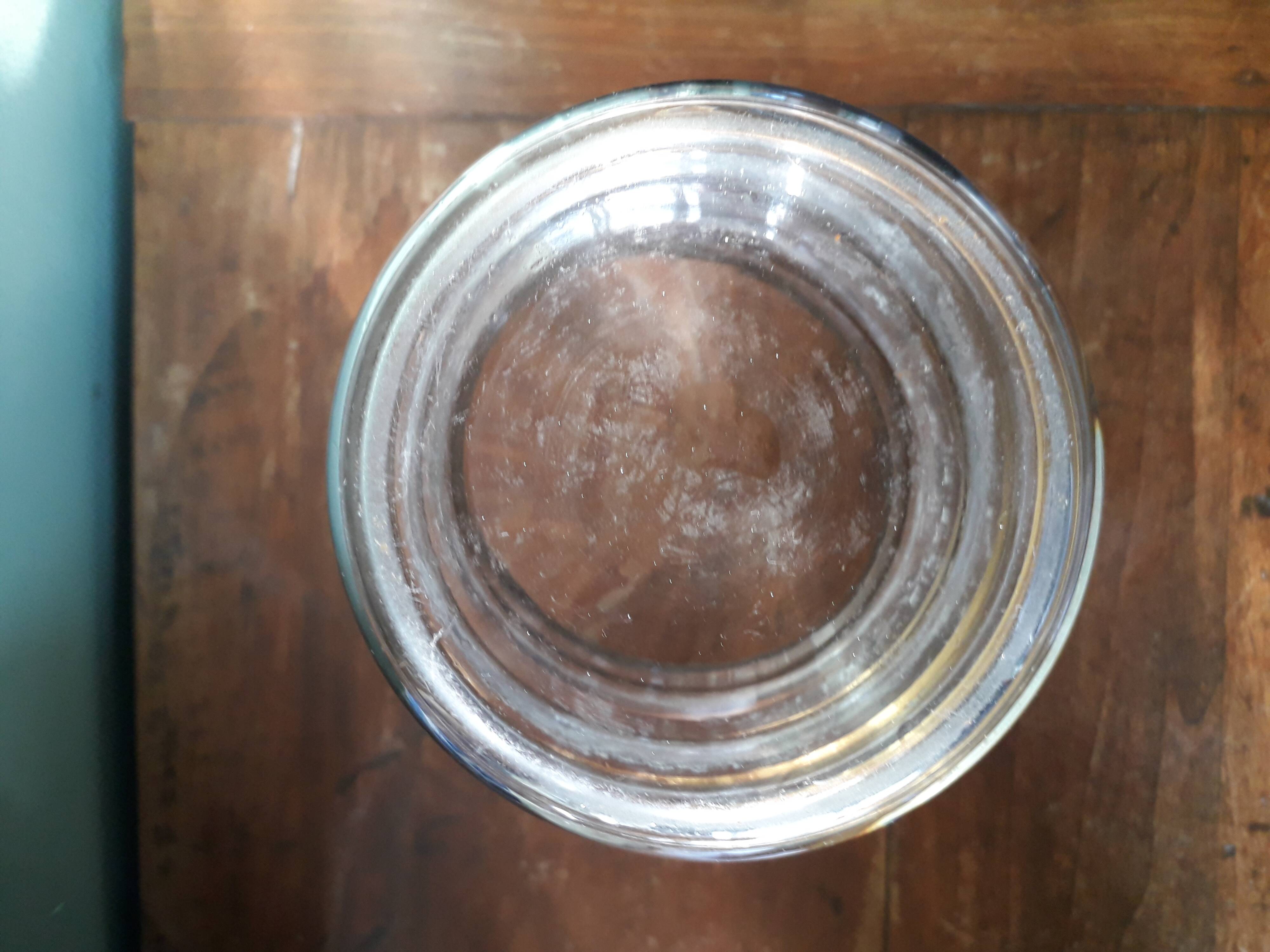 Vintage vase from the 70s in chiseled glass