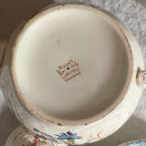 Théière en terre de fer polychrome K&G Luneville Bleuet