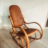 Rockingchair wood and leather