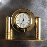 Pendule/ horloge de table / bureau seiko laiton quartz