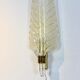 Pair of 24-carat gold flaked glass leaf appliques