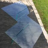 All-glass free-form coffee table