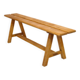 3-seater bench in solid wood from the 80s-90s.