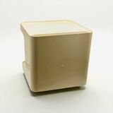 Rolling Bar Cart in Beige Plastic by Marcello Siard for Longato, Italy, 1970