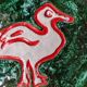 Decorative ceramic plate with duck decoration
