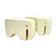 Pair elephant bookends travertine Fratelli Mannelli, 1970s