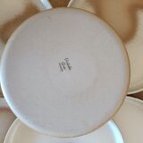 Assiettes plates à rebord en grès de l'Arnon