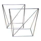 Pair of chrome trestles