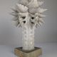 Glazed Ceramic Light Sculpture by Birthe Aksby, Denmark, 1970s