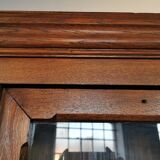 Library, wooden showcase