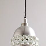 Aluminum, Crystal and Glass Pendant by Pia Guidetti Crippa for Lumi