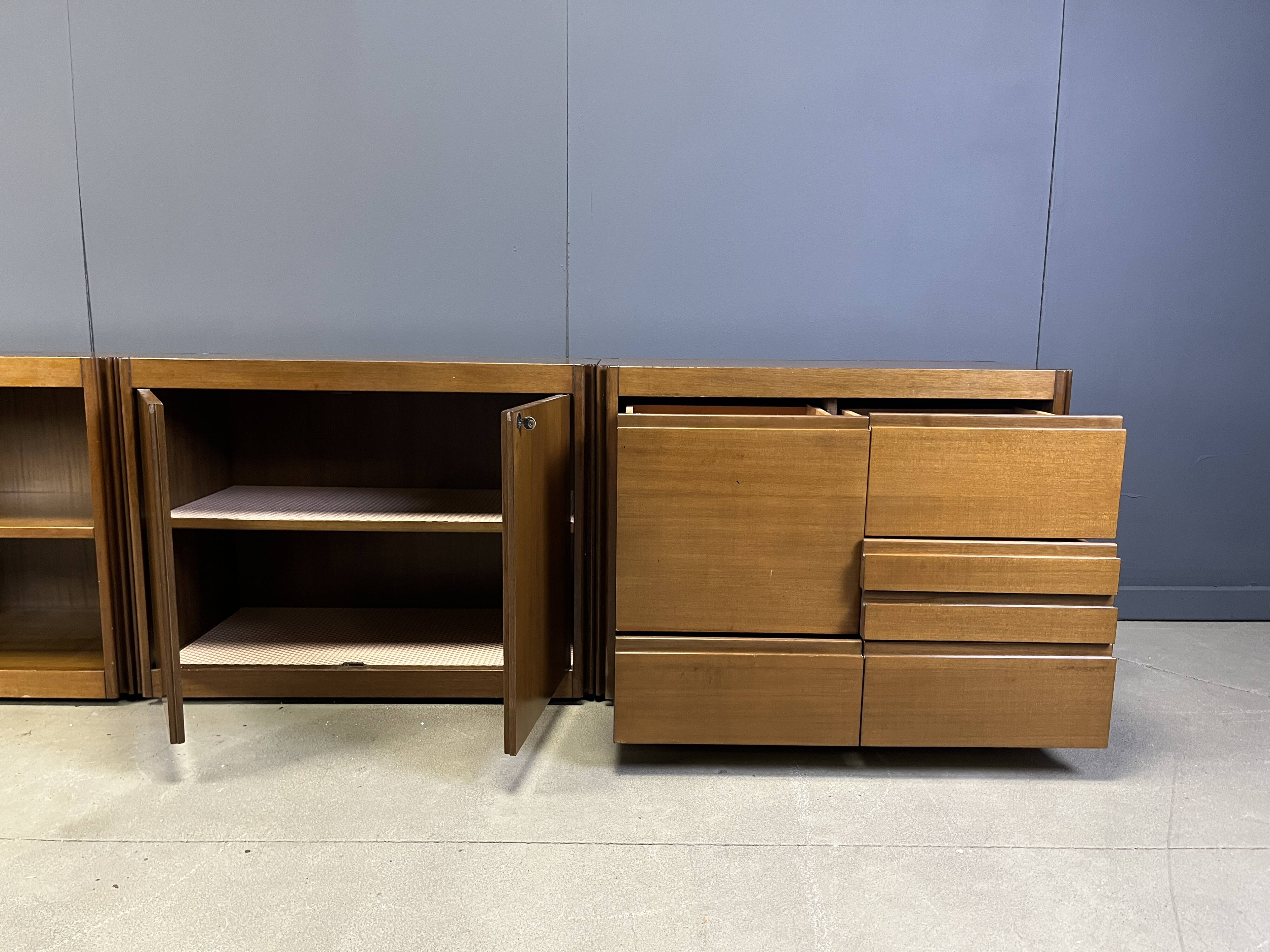 Vintage 4d sideboard by Angelo Mangiarotti for Molteni, 1970s