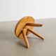 Tabouret tripode en en bois "Berger" de Charlotte Perriand, années 1960