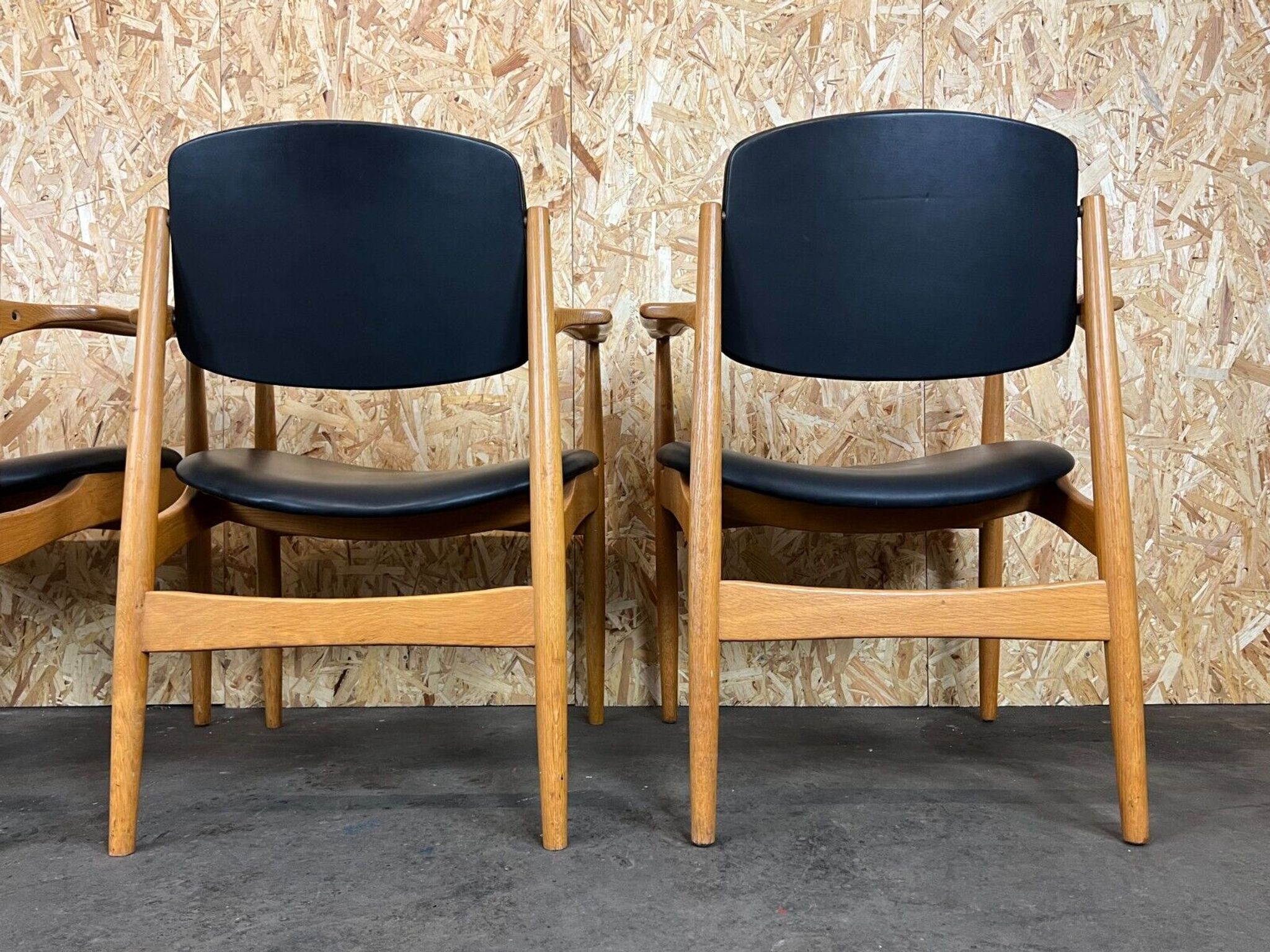 4 60s 70s chaise de salle à manger design danois chêne Danemark