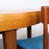 Scandinavian teak round dining table