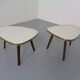 Mid-Century German Tripod Flower Side Tables, 1960s, Set of 2