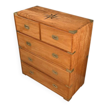 Marine Commode in Teak, India – 20th Century
