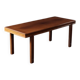 Vintage Mid-Century Scandinavian Modern Mahogany Coffee Table, 1950s