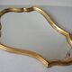 Old mirror glass mirror wooden background gilded wood decoration hall living room