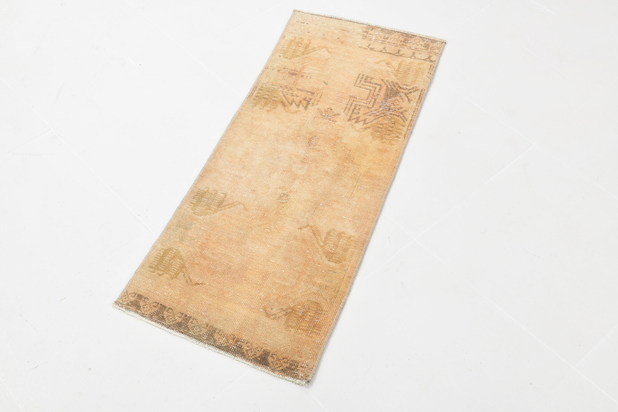 1x3 handmade vintage door mat rug,42x101cm