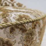 1950s, Danish lounge chair, furniture velour, ash wood legs.