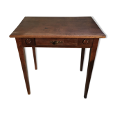 Oak side table with drawer