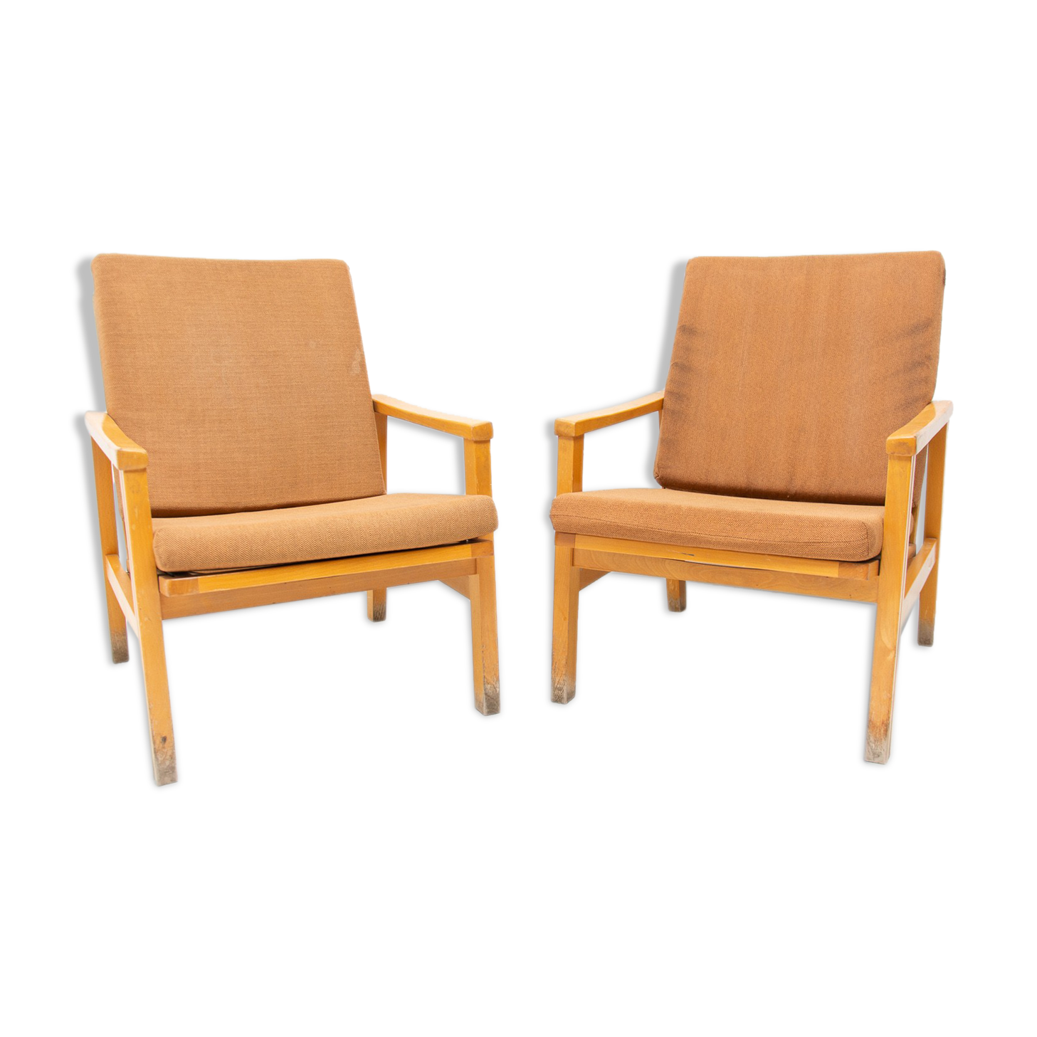 Pair of mid century Danish style armchairs for Ton, 1970´s