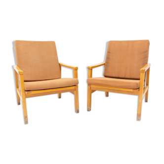 Pair of mid century Danish style armchairs for Ton, 1970´s