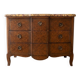 Antique chest of drawers with 3 drawers and marble top.