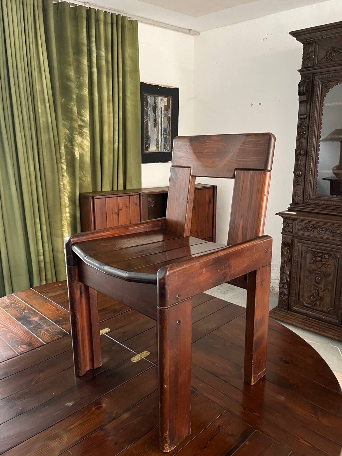 Silvio Coppola Table and 4 Chairs Set 1970