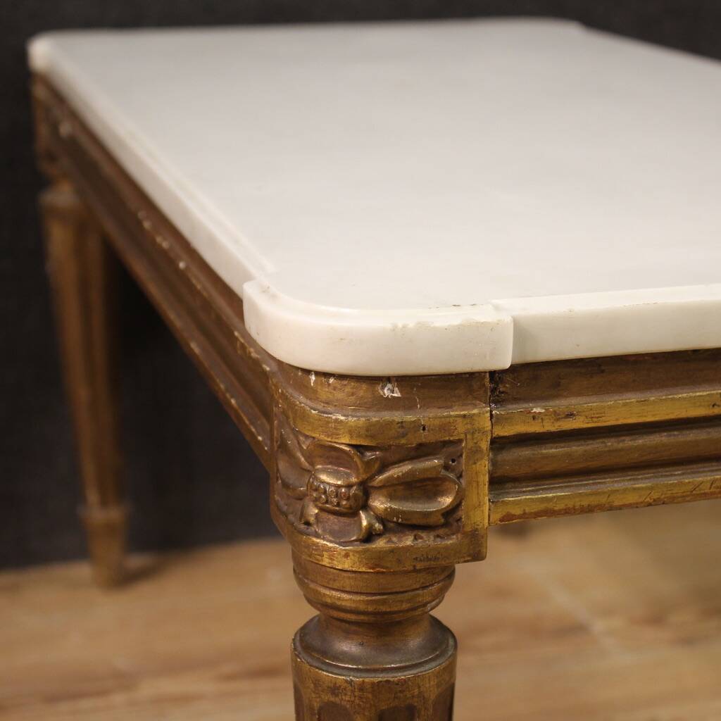 20th Century Marble Top Coffee Table