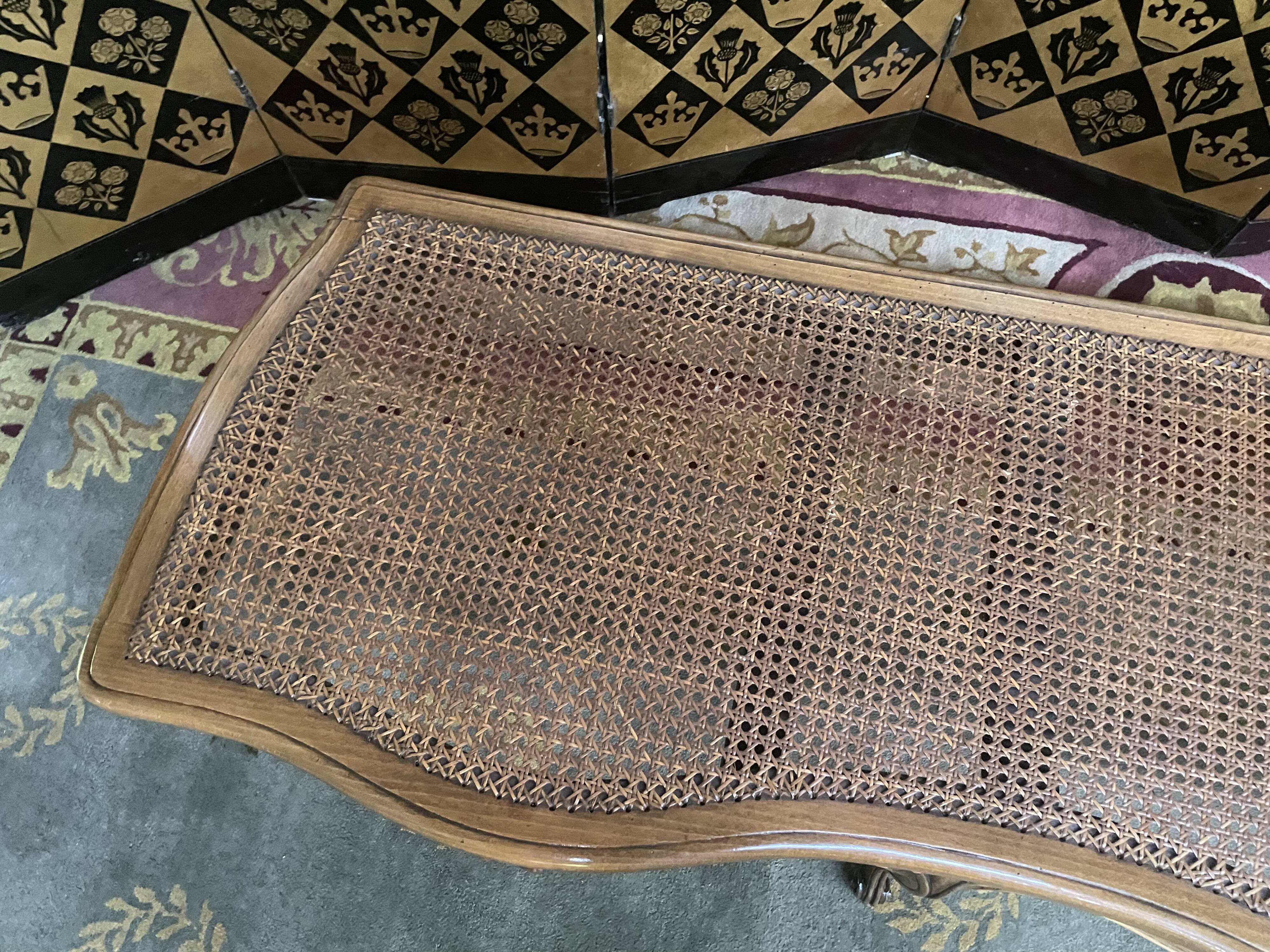 Louis XV period entrance office bench in canning