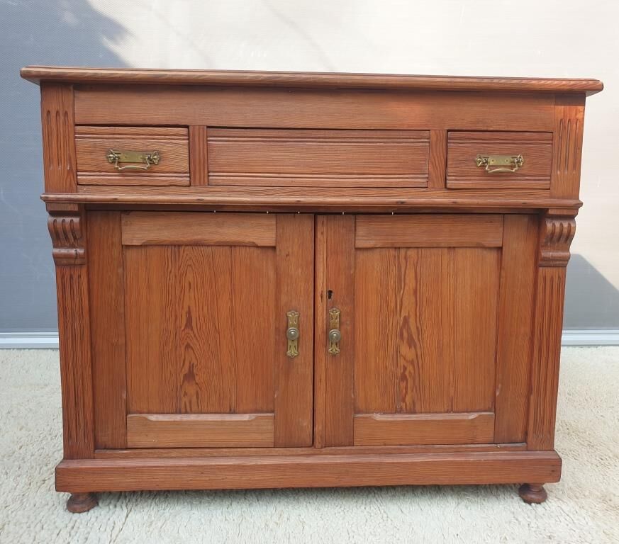 Comptoir buffet pitchpin 1900