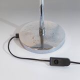 Bauhaus Chromed Desk Lamp with Adjustable Lampshade, Italy 1950s