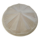 French Vintage Art Deco White Opaque Glass Abstract Platform Light Shade