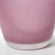 Vase en verre de Murano gravé bicolore blanc et rose, Italie, années 1980