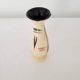 Ceramic vase with geometric shapes decoration signed Martine