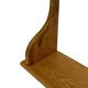 Vintage oak wall rack book shelf 1970s wood minimalist design