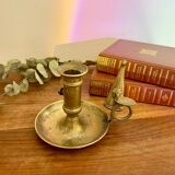 Brass cellar rat candle holder