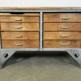 Vintage Grey Industrial Chest of Drawers, 1960s