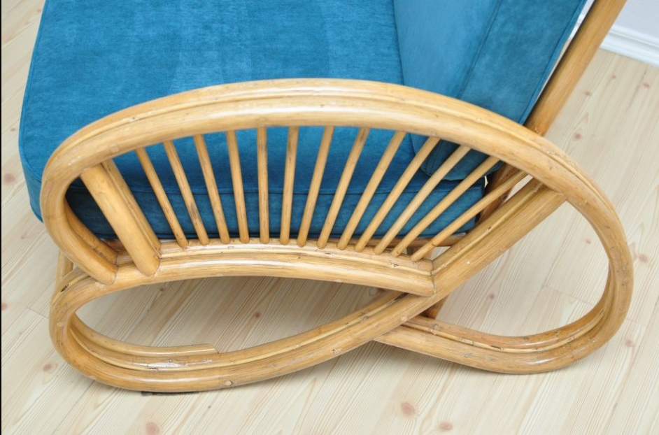 Mid Century garden rattan Armchair, 1960s