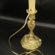 Large candlestick lamp in Rocaille / Rococo / Louis XV style from the 19th century - bronze