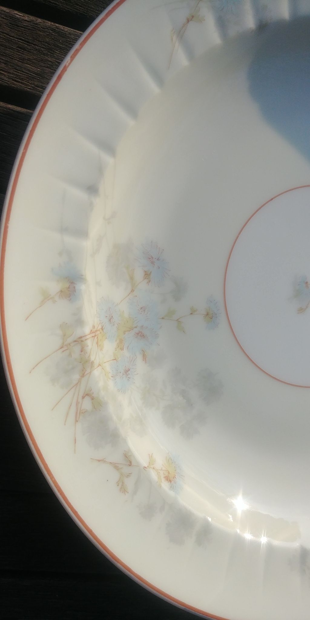 Set of four hollow Limoges porcelain plates signed Robert Haviland & Le Tanneur