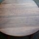 Table de ferme ovale en bois fruitiers