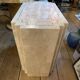 Double-sided dresser Design, travertine & brass threads, ca 1960